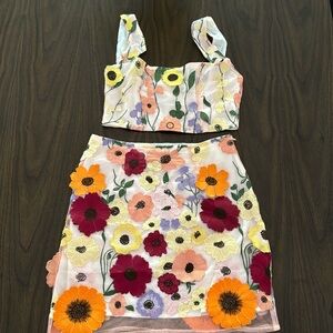 Finesse 3D Floral Embroidered Set